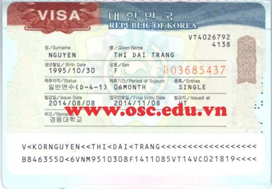 Chúc mừng bạn: Nguyễn Thị Đài Trang đạt Visa du học Hàn Quốc - Trường Đại Học Kyungdong (Kyungdong University)